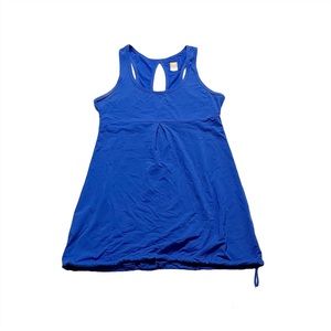 Lucy LucyTech Royal Blue Athleisure Workout Athletic Tank Criss Cross Open Back